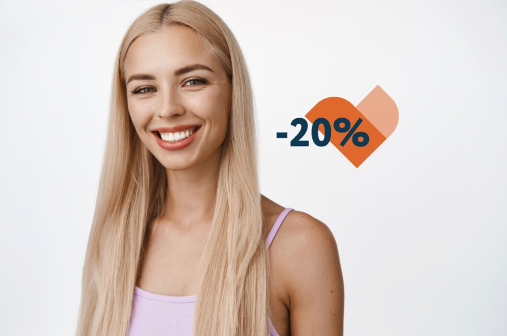 Скидка 20% на профессиональную гигиену полости рта и зубов